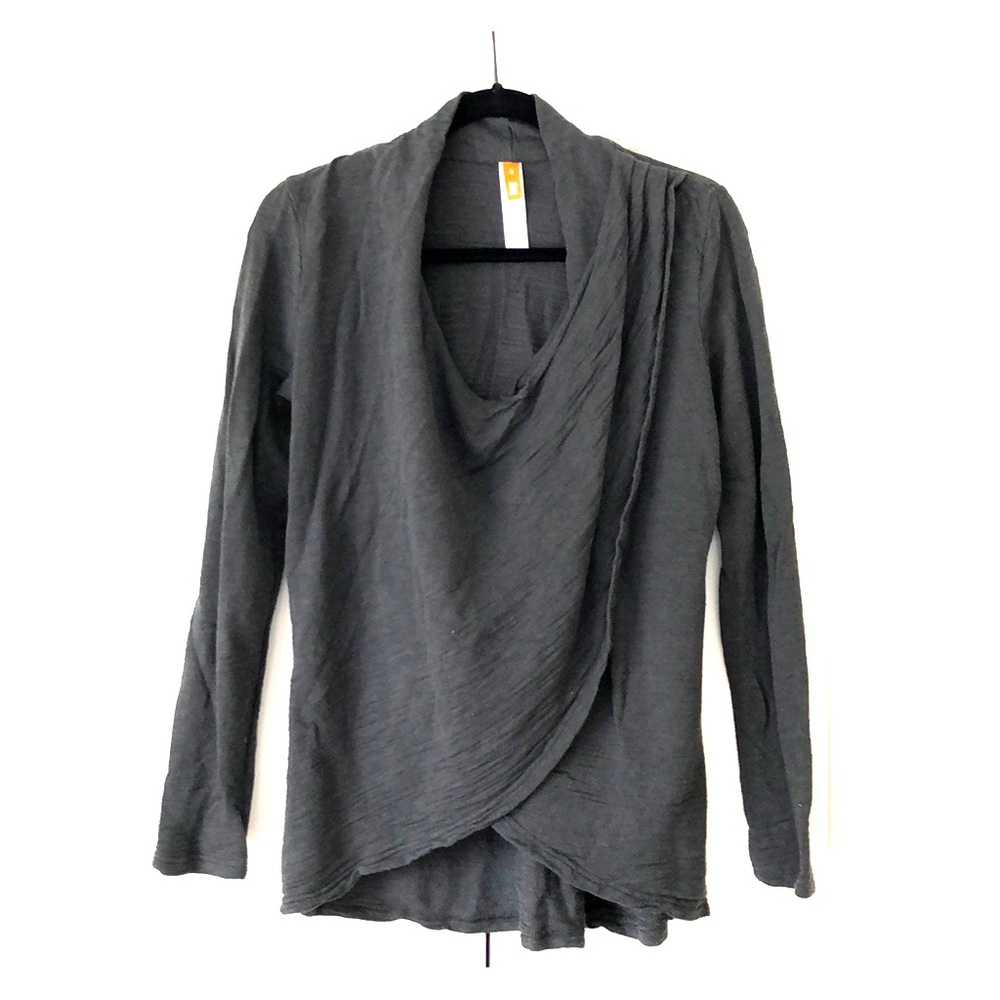 Lucy post-yoga long sleeve cover all - dark grey